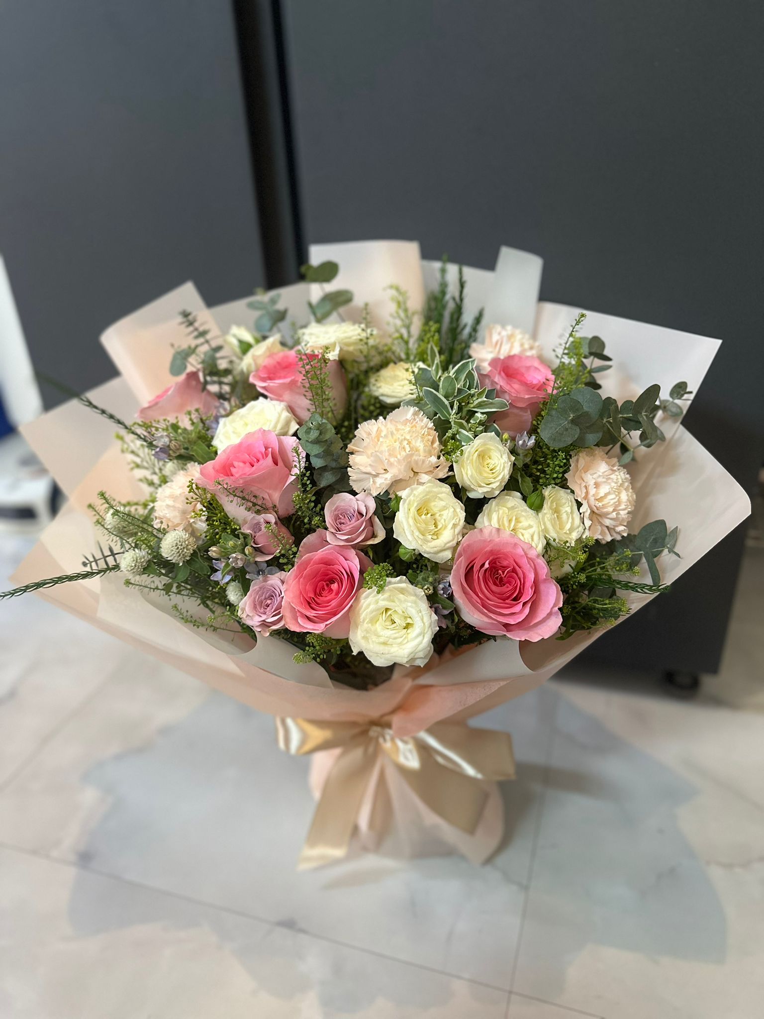 Carnation and Roses Bouquet