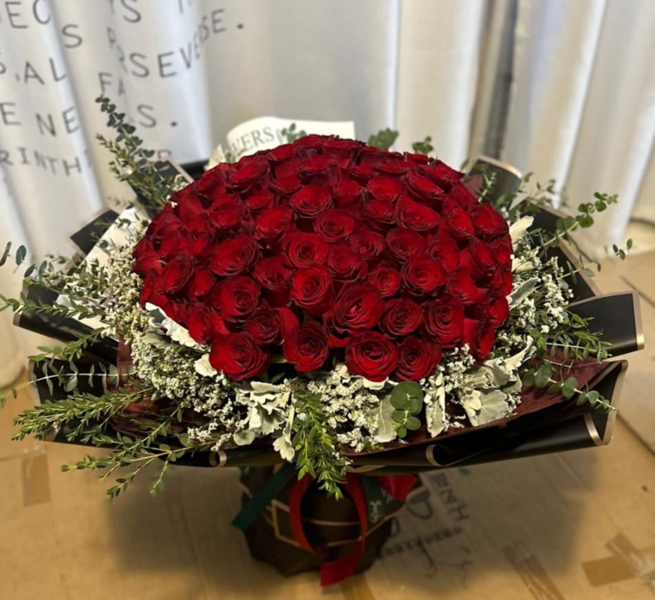 99 Rose Bouquet Love You Forever