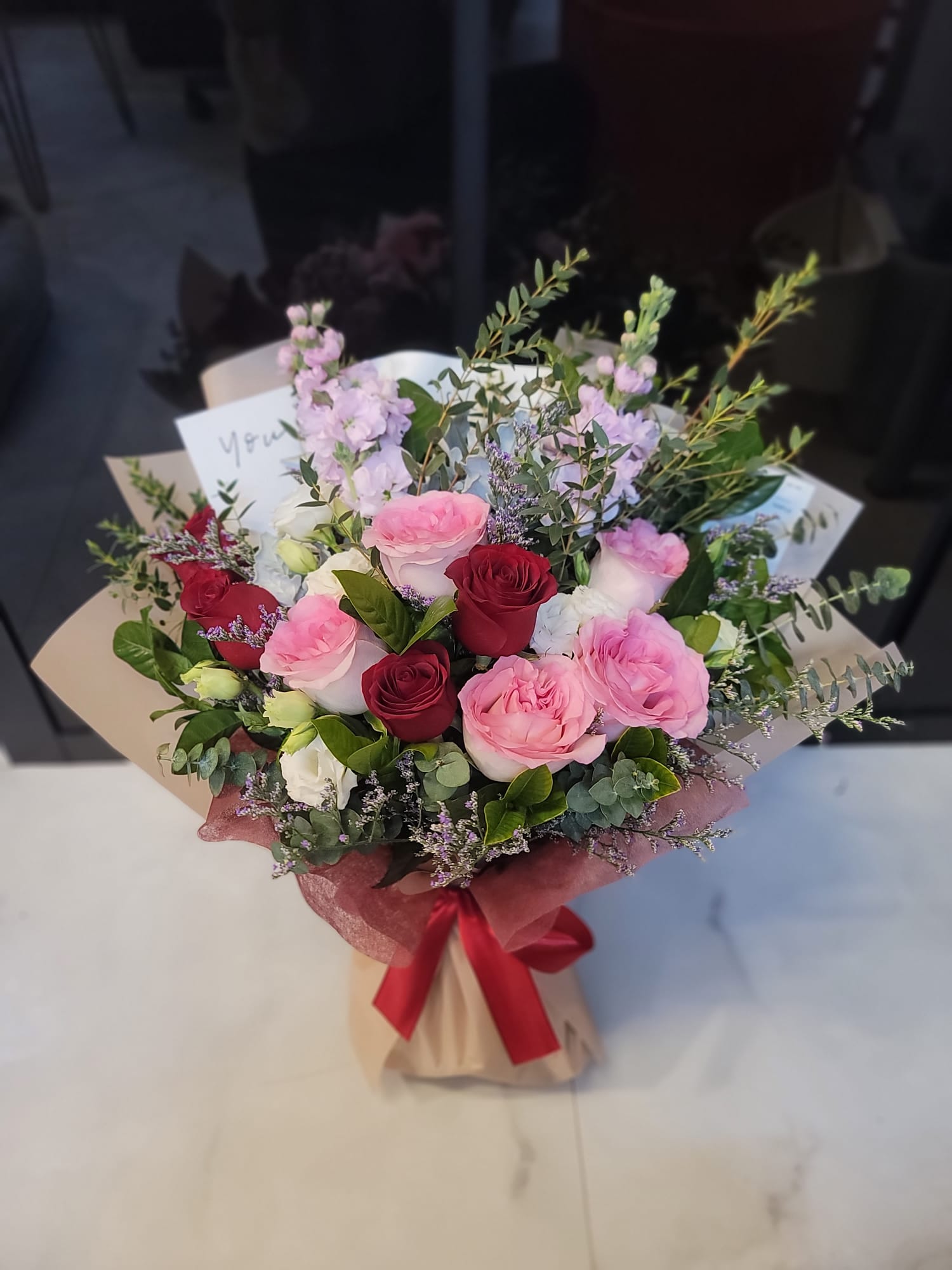 9 Roses Bouquet (mix color)