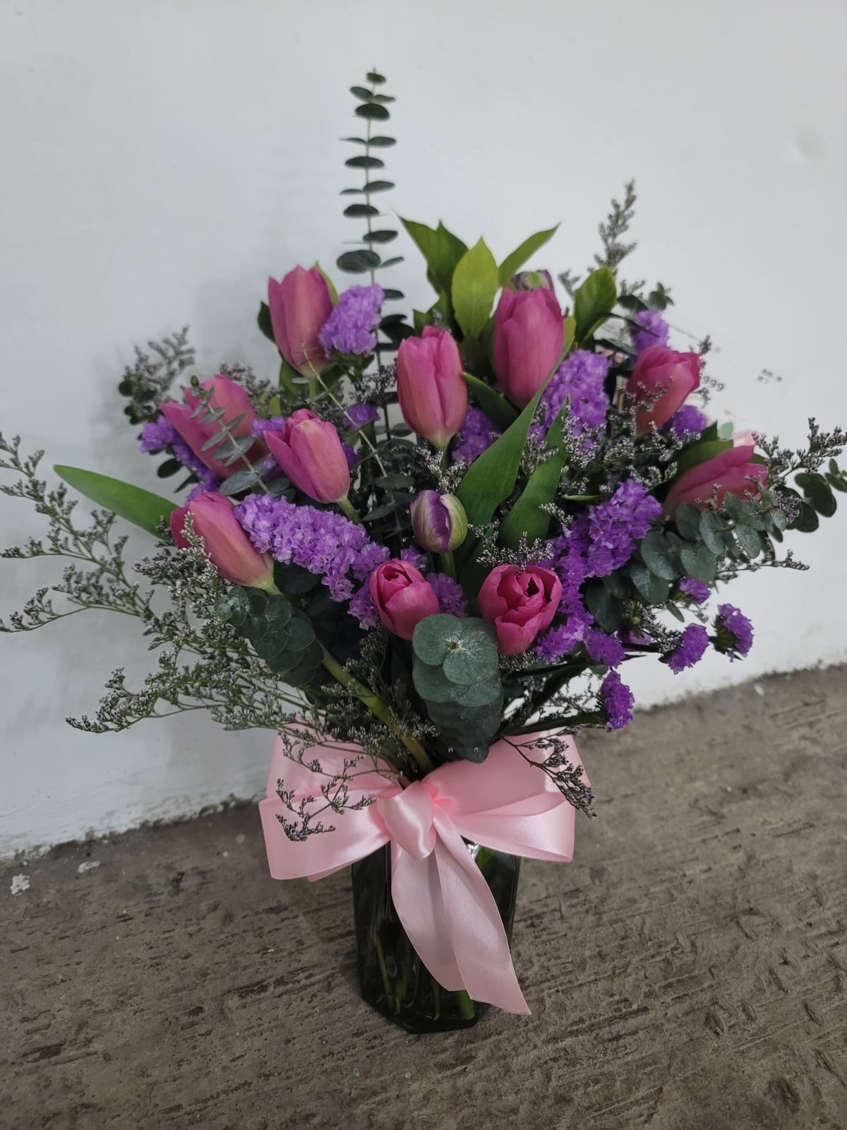 Passionate Tulips in Vase