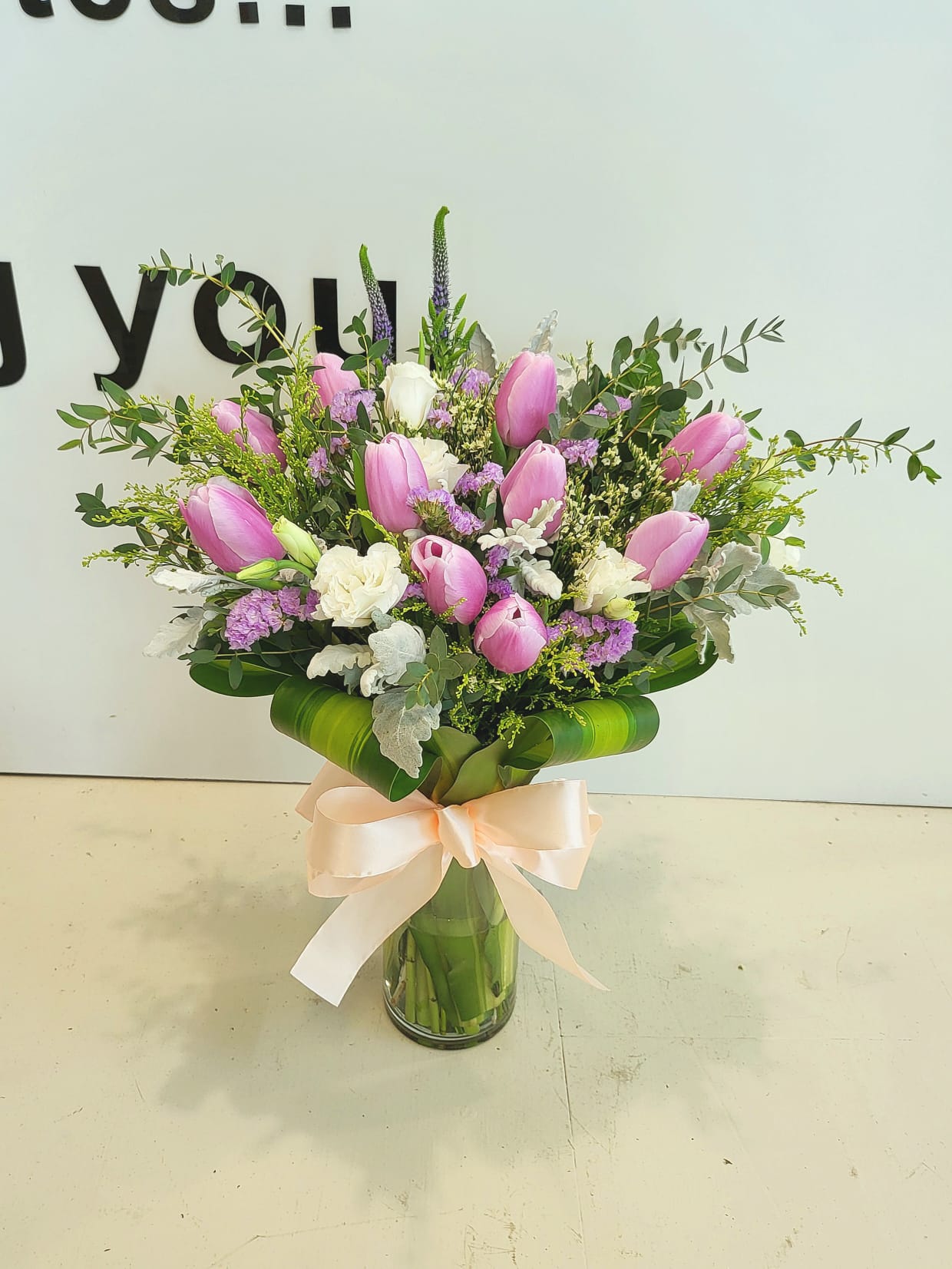 Precious  Tulips in Vase